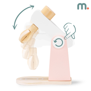 Drvena mješalica za tijesto s priborom, za djecu