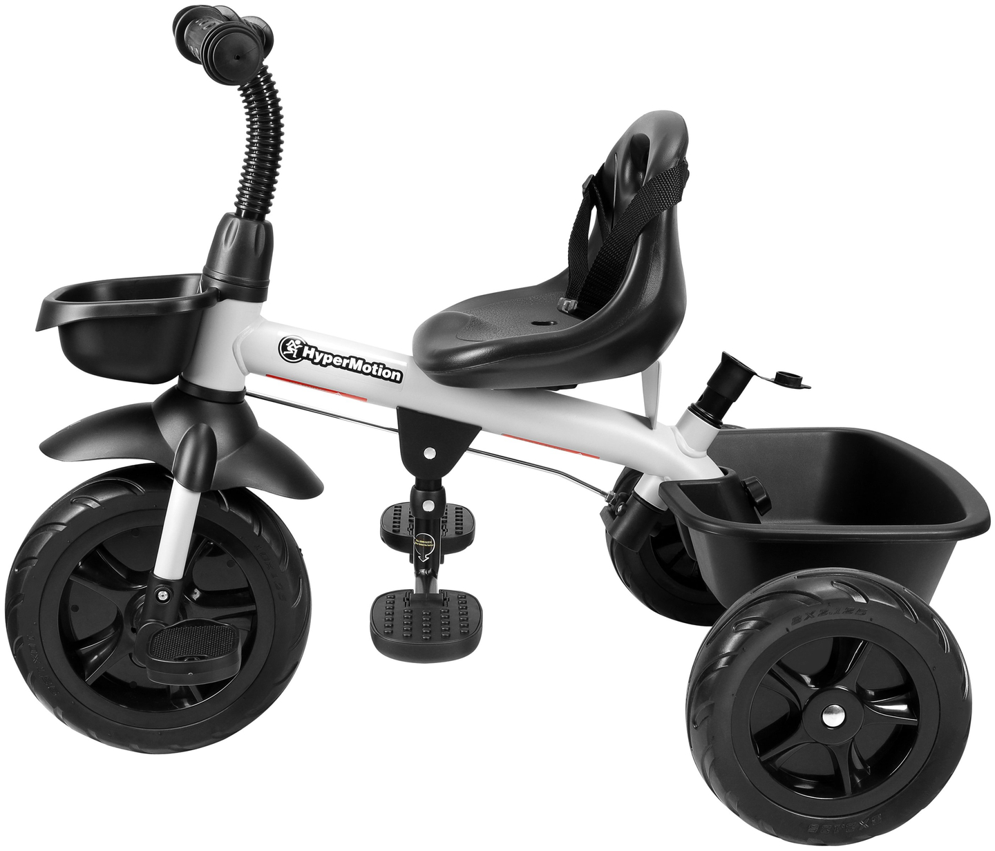 HyperMotion TOBI VECTOR tricikl - trajno napumpani kotači + potiskivač. Boja: svijetlo siva.