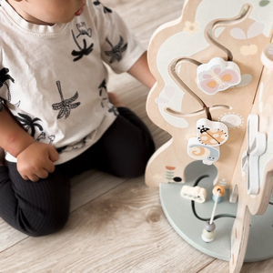 Drvena edukativna igračka 10 u 1 - multifunkcionalno drvce