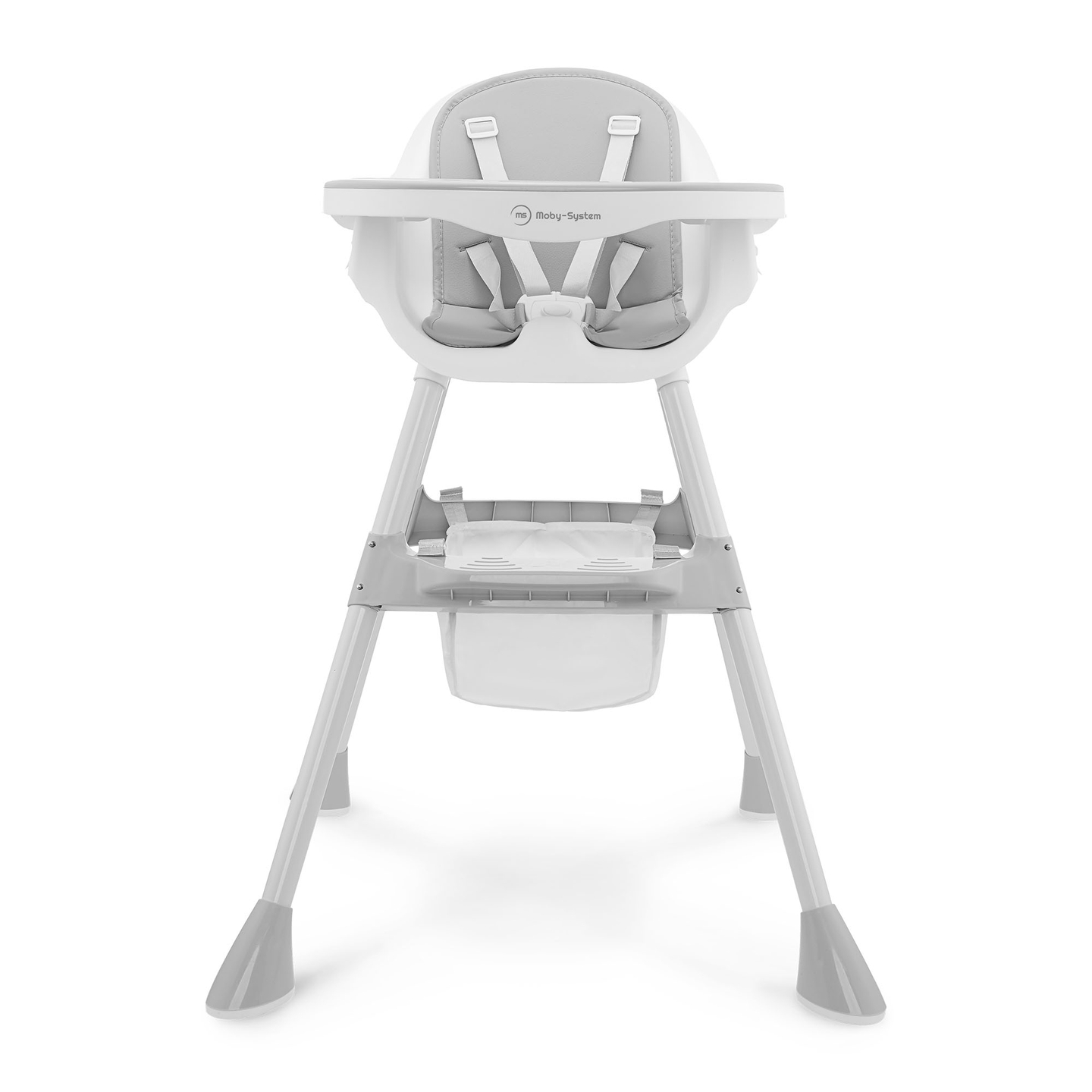 Moby-System Magnolia 2-u-1 podesiva stolica za hranjenje - siva
