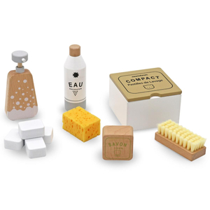 Drveni set za čišćenje za djecu - 10 elemenata