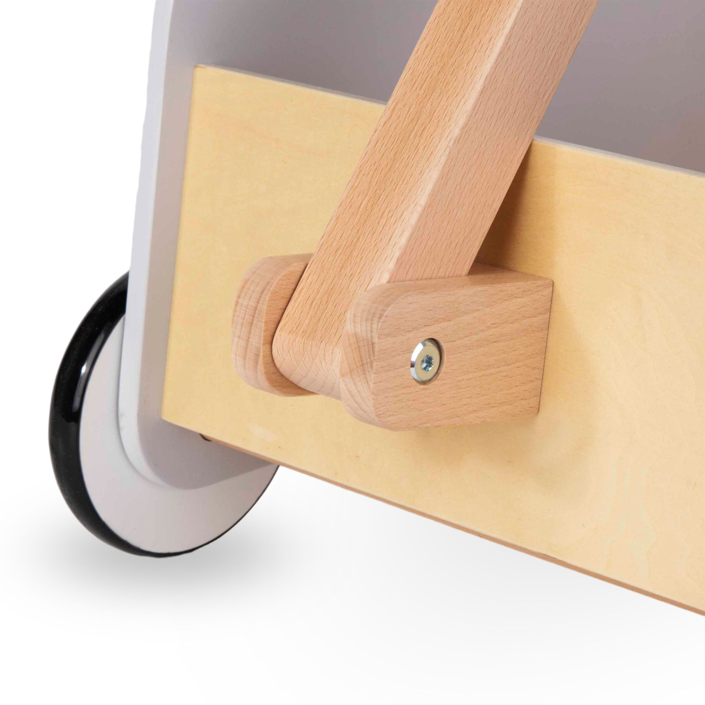 Drvena kolica za igračke - prikolica za vuču