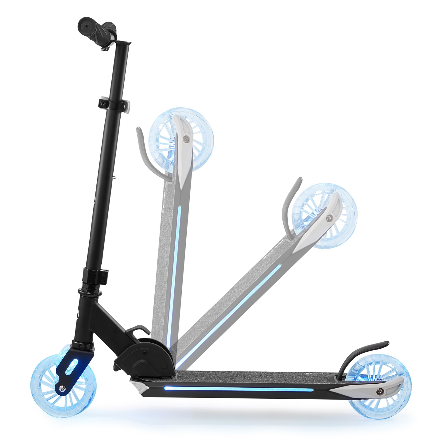 Skuter na dva kotača sa LED rasvjetom, sklopivi - Hypermotion Ice Flash