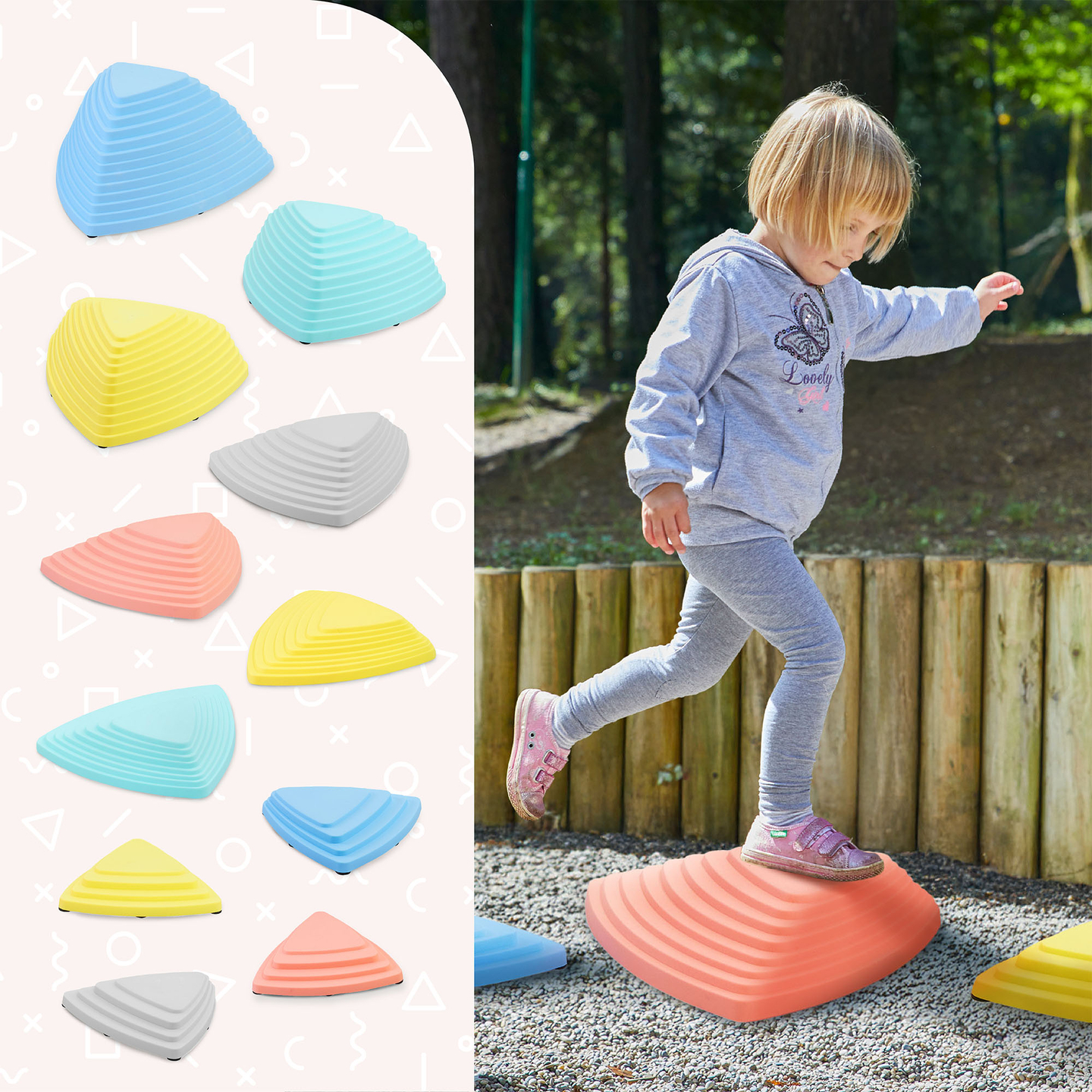 Kamenje za ravnotežu u boji - 11 komada