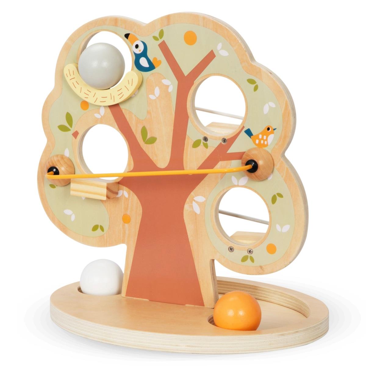 Drvena spust staza za lopte - Zeleno drvo