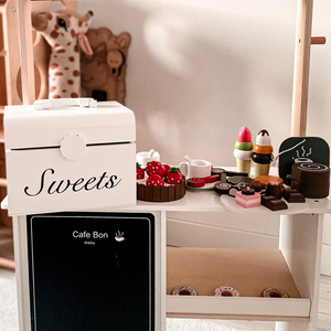 Drvena kutija sa slatkišima za rezanje, slastičarna