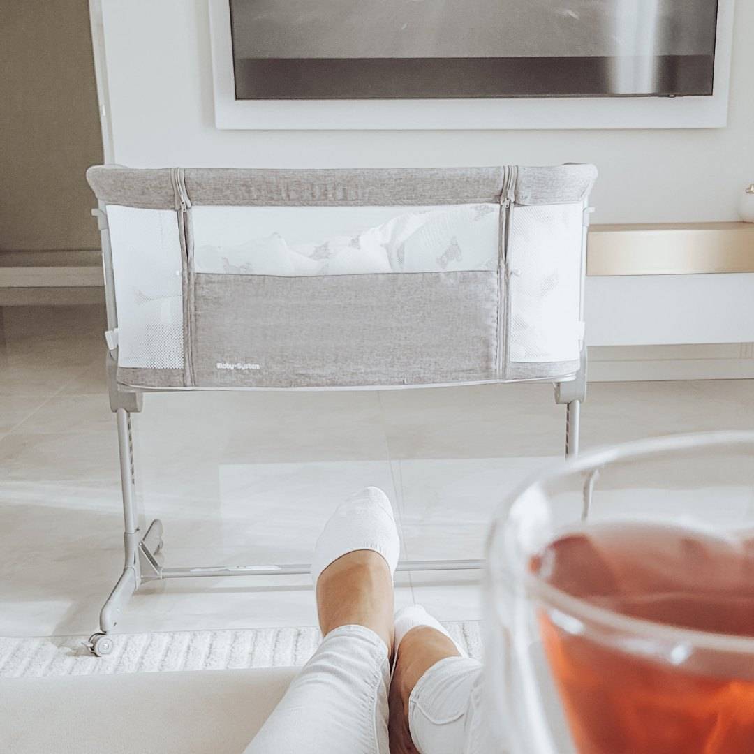 Moby-System LUNA 3u1 bočni krevet - sivi