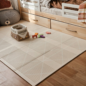 Dvostrana sklopiva pjenasta prostirka 180 x 120 x 1 cm - Charming town/Sand Beige