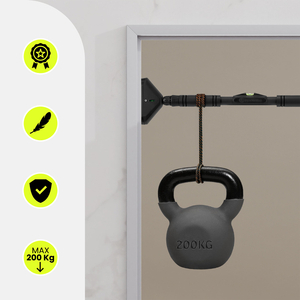 HyperMotion podesiva šipka za zgibove 70–100 cm, 200 kg, crna