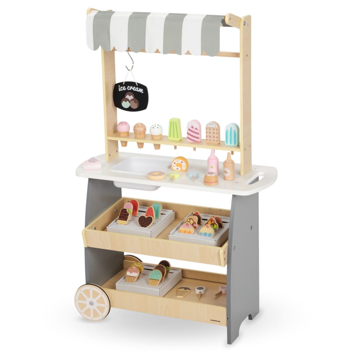 Drvena slastičarnica na kotače - kolica za sladoled