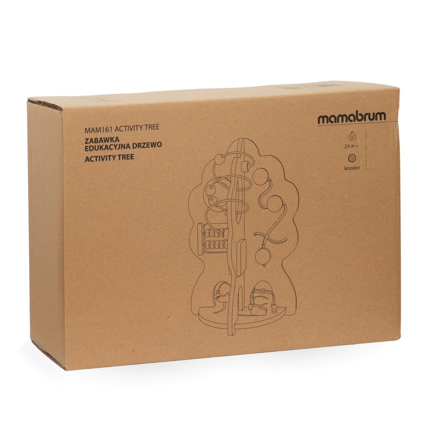 Drvena edukativna igračka 10 u 1 - multifunkcionalno drvce