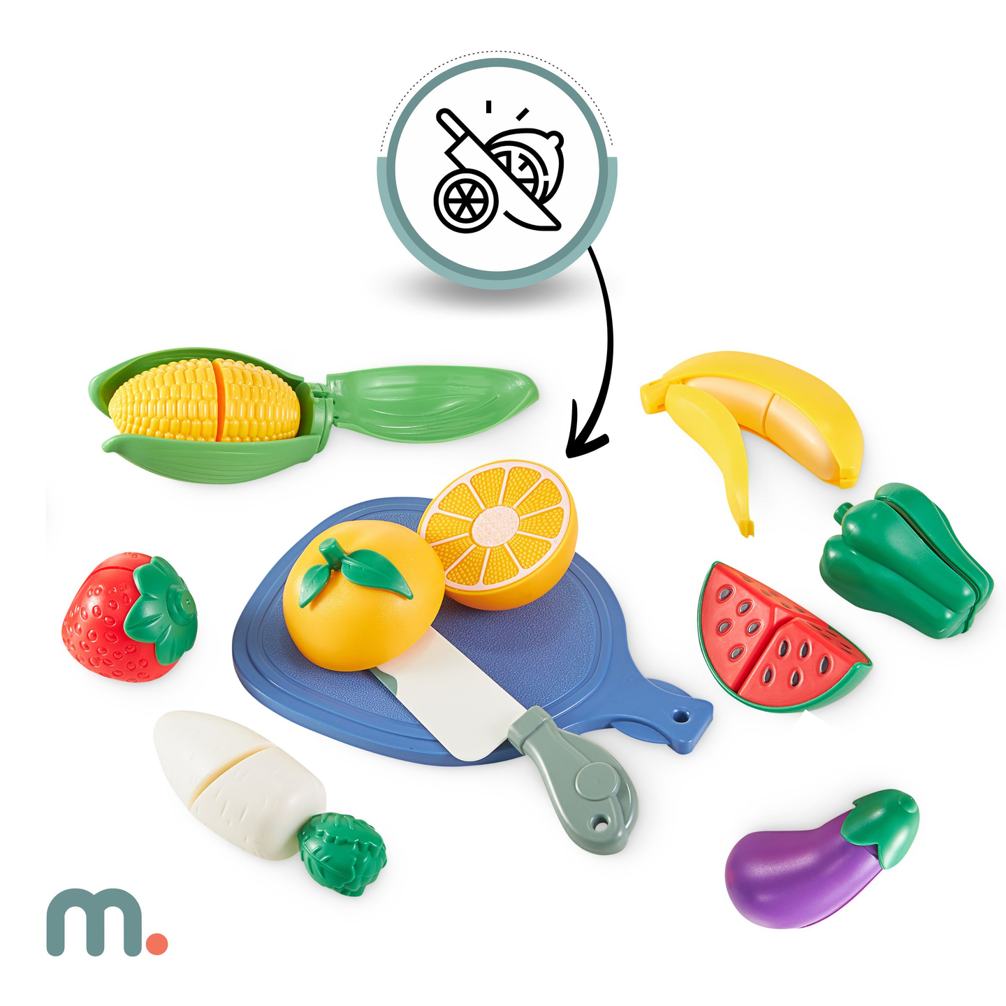 Velika, drvena XXXXL interaktivna kuhinja s LED rasvjetom, perilicom rublja, mikrovalnom pećnicom, aparatom za kavu i setom povrća i voća - 50 elemenata