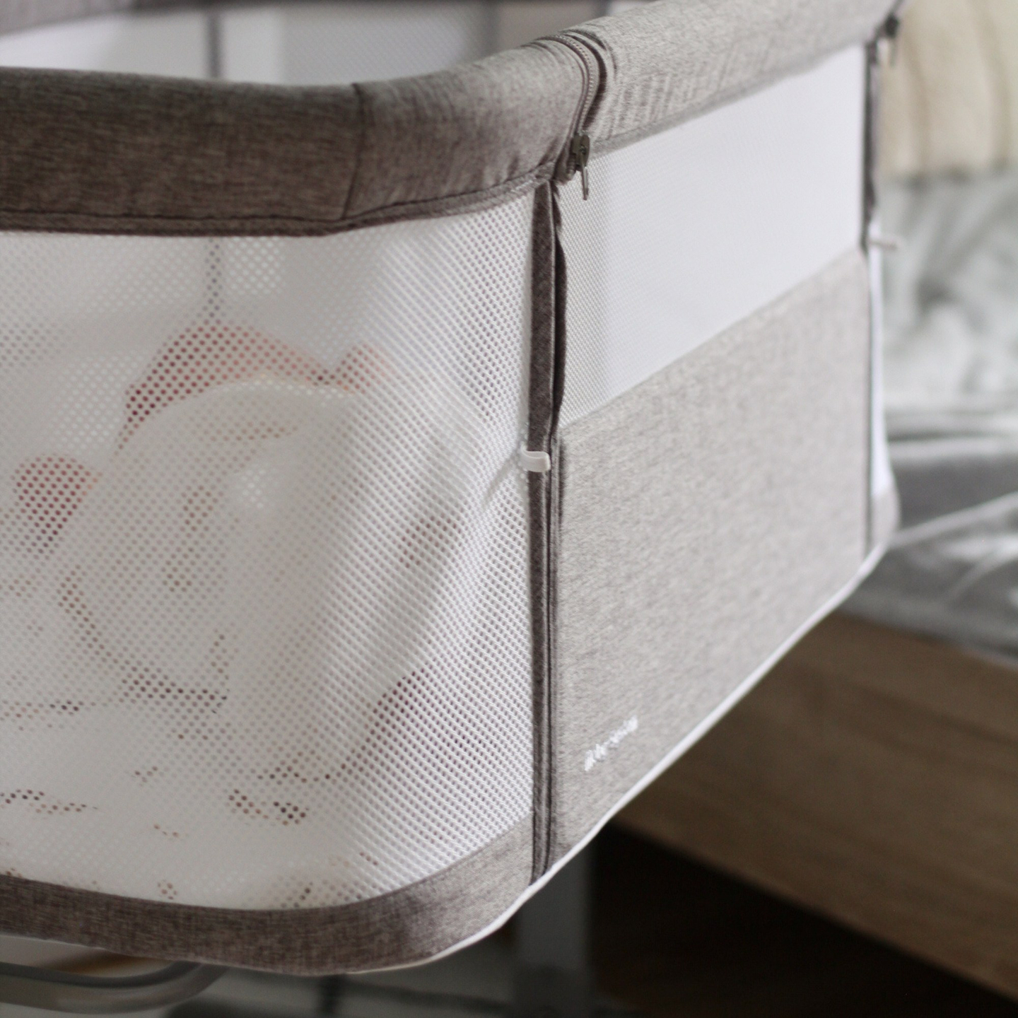 Moby-System LUNA 3u1 bočni krevet - sivi