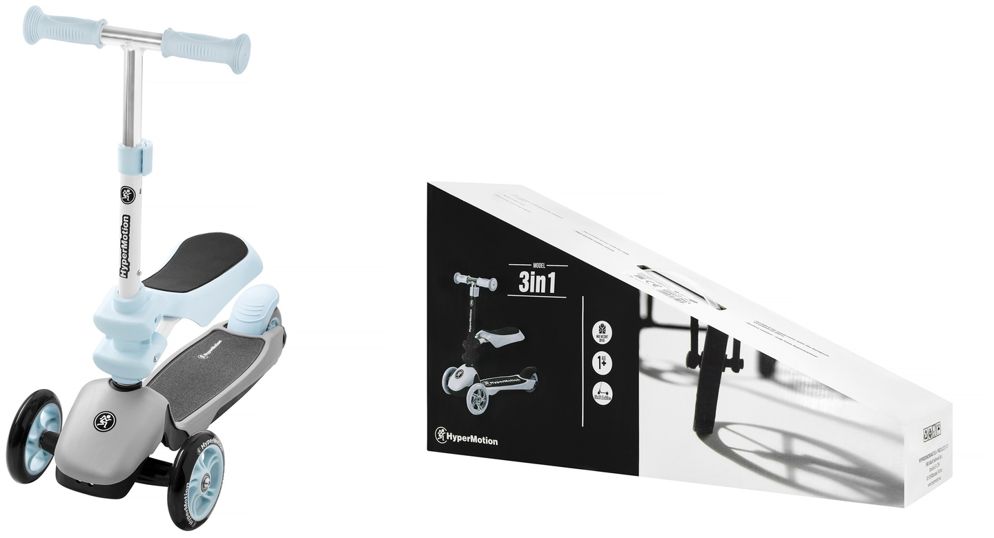 3u1 balansni romobil HyperMotion na tri kotača - plavi