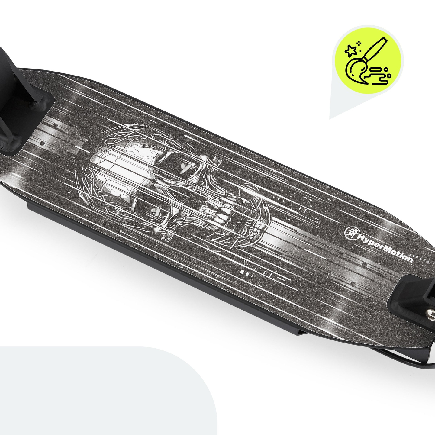 Dvokotačni skuter za odrasle i mlade - s amortizerom - HyperMotion Skyline - crni, aluminijski - 100 kg