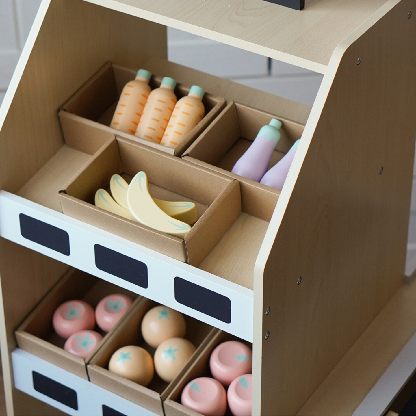 Drvena trgovina voća i povrća - veliki XXL štand, trgovina za igru s blagajnom