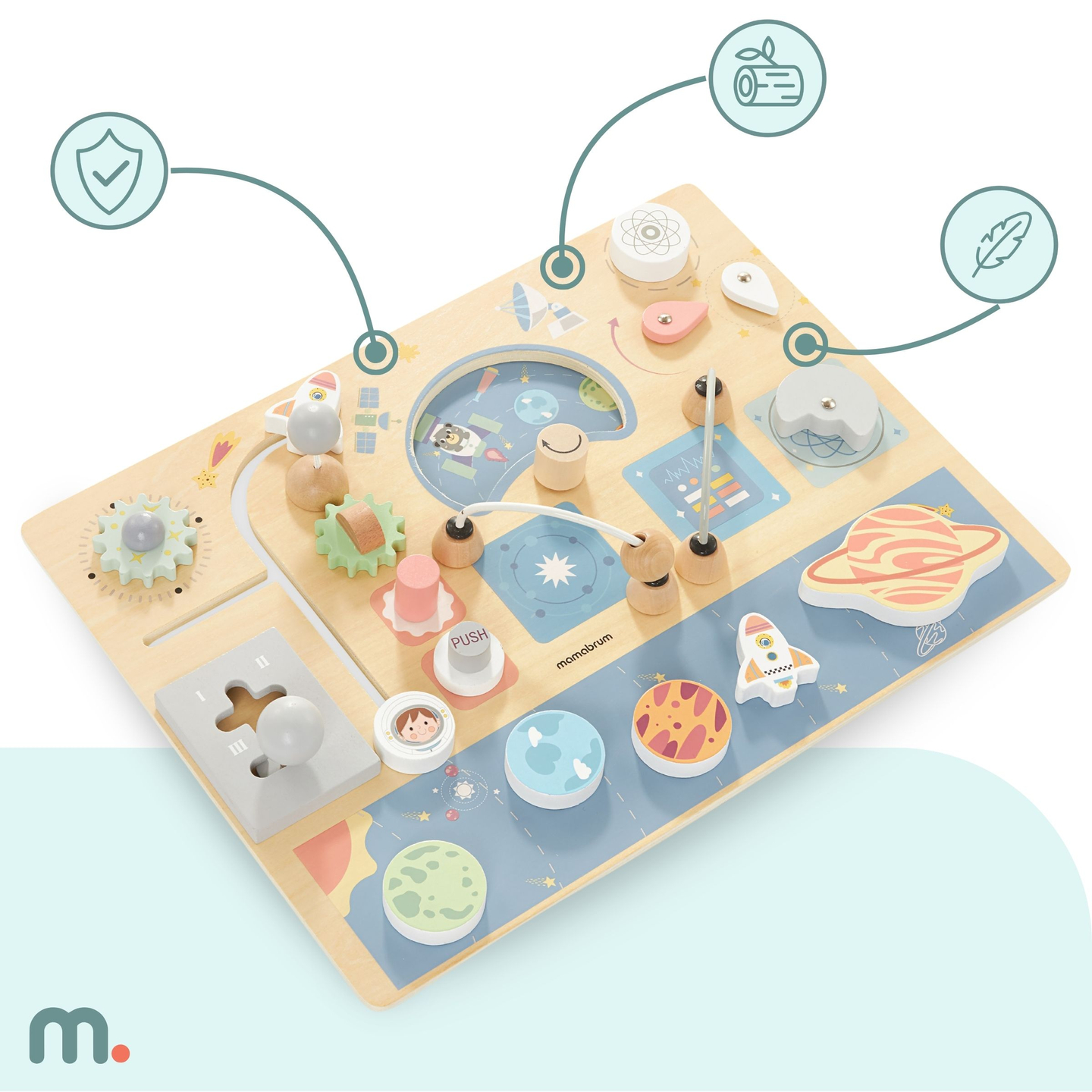 Drvena manipulativna ploča - Space