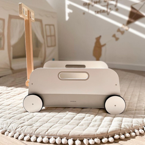 Drvena kolica za igračke - prikolica za vuču