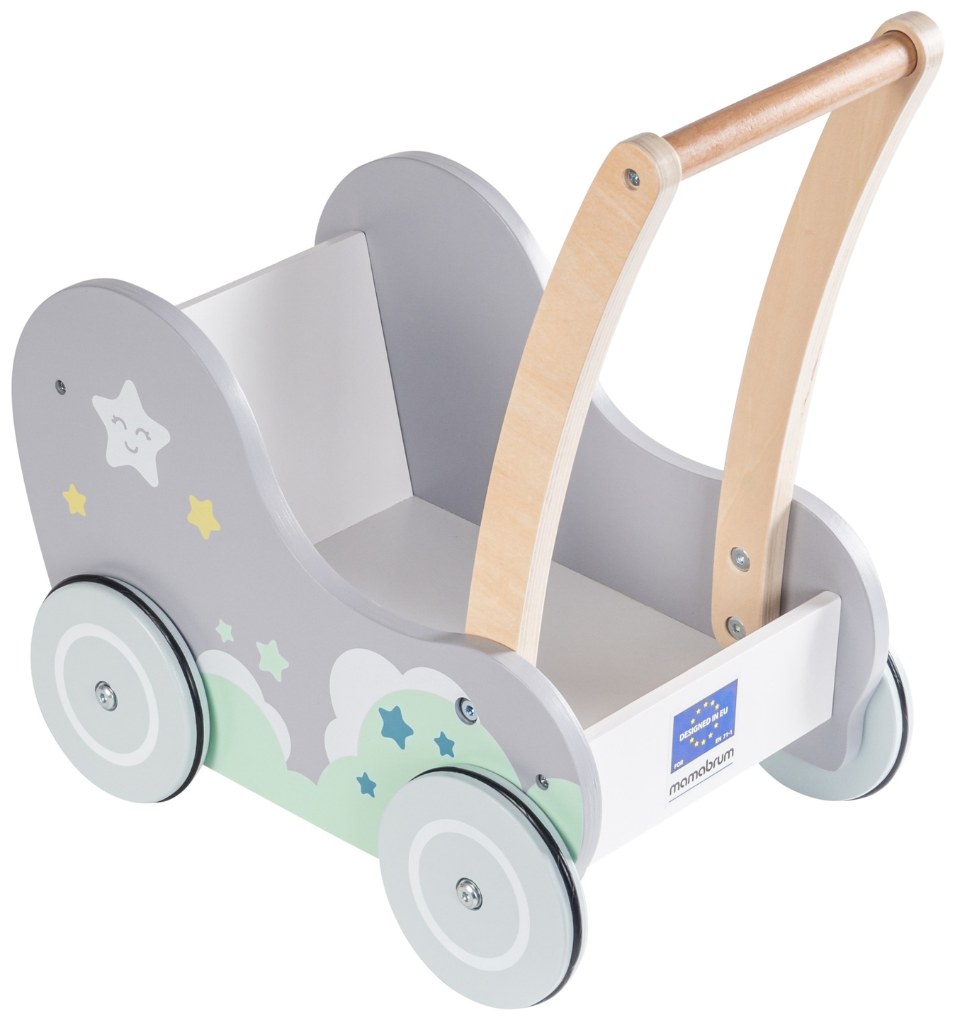 Dobranocka - drvena kolica, hodalica na guralicu