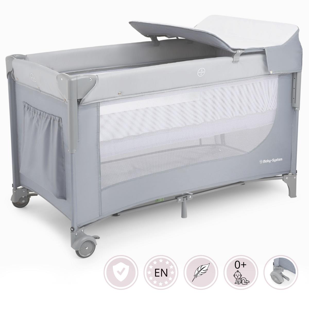 Uski 3-u-1 putni krevetić sa stolom za presvlačenje, madracem i transportnom torbom