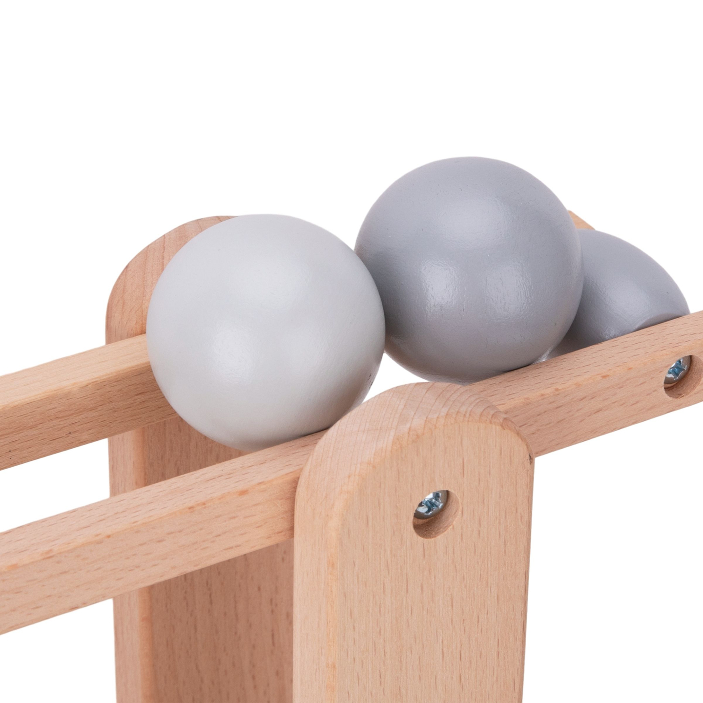 Velika drvena staza s loptom - tobogan s rotirajućim elementima