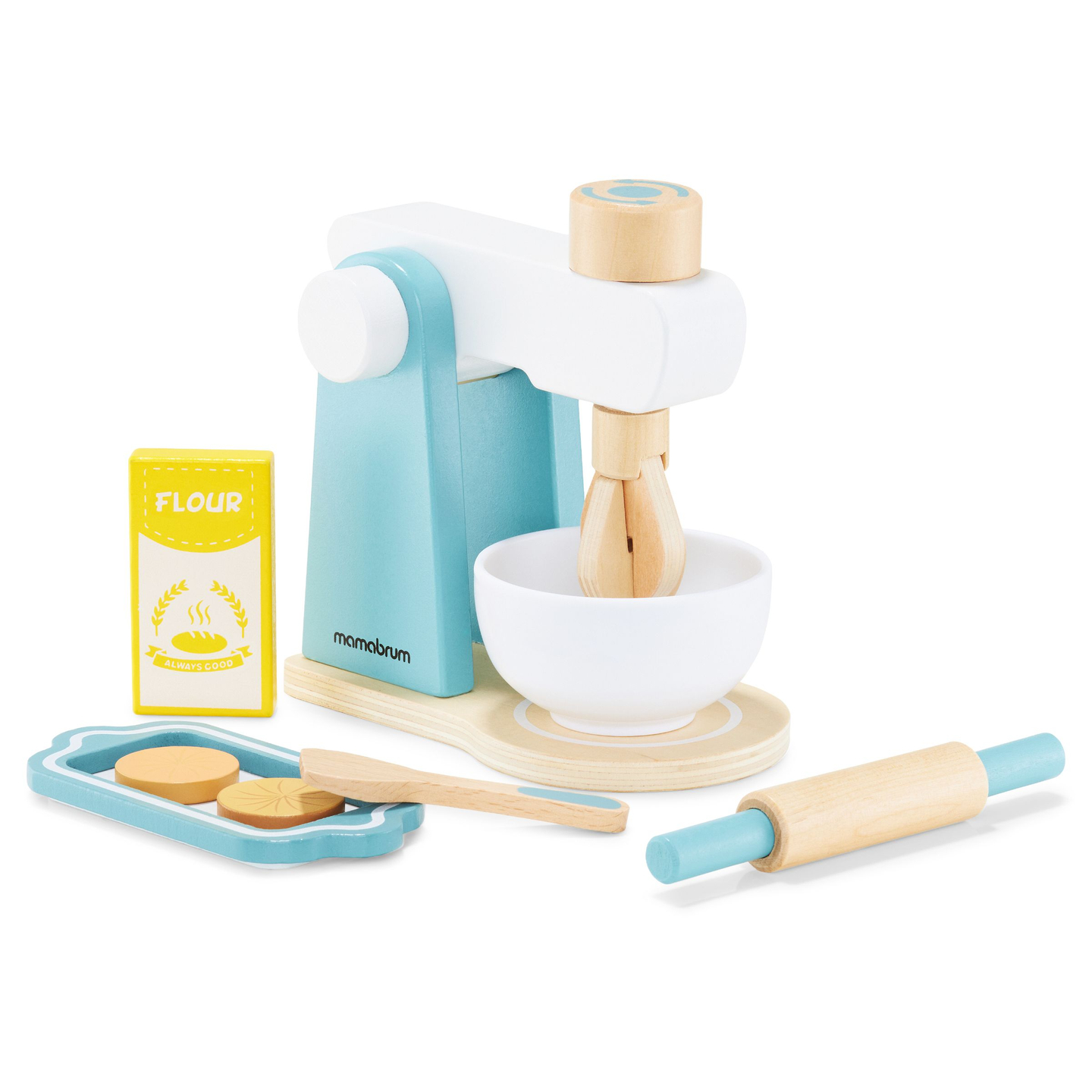 Drvena miješalica s priborom