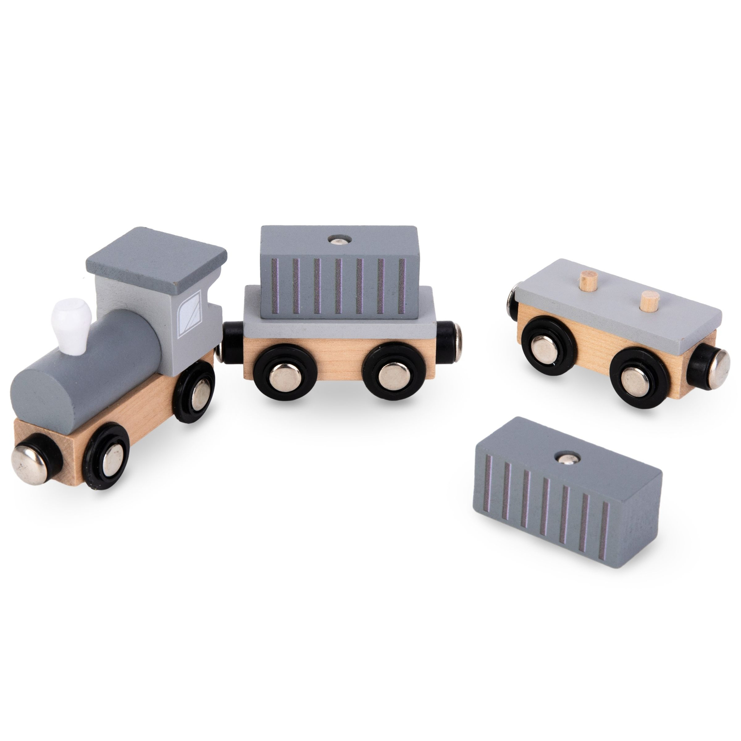 Pokretna lučka dizalica s magnetnim vitlom i priborom - drveni set