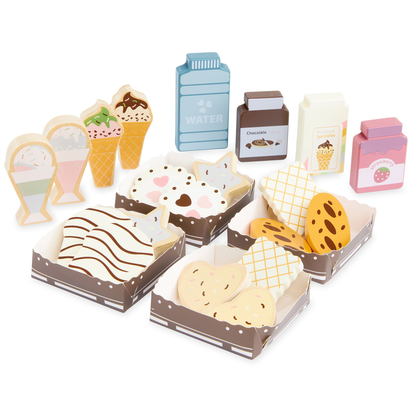 Sklopiva drvena trgovina - kafić, slastičarna s priborom