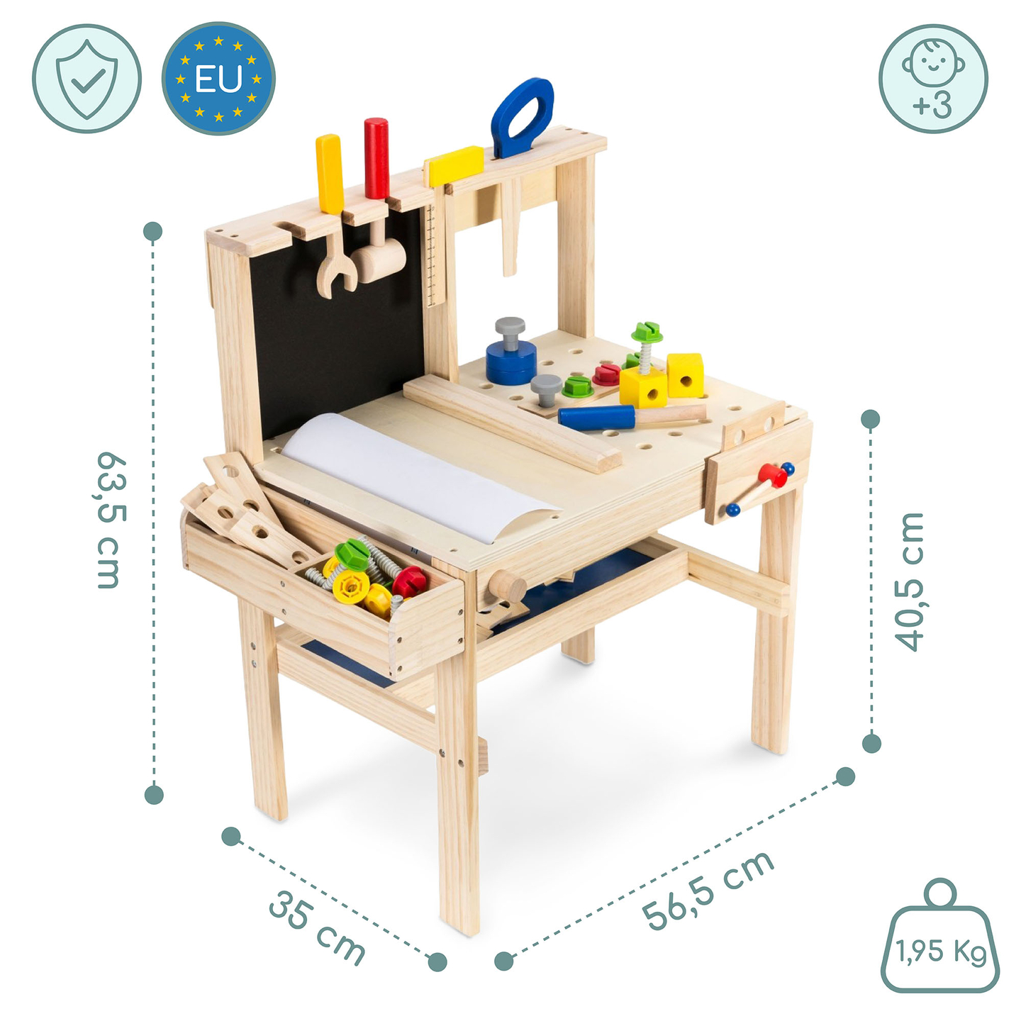 XXL drveni DIY set - 75 elemenata