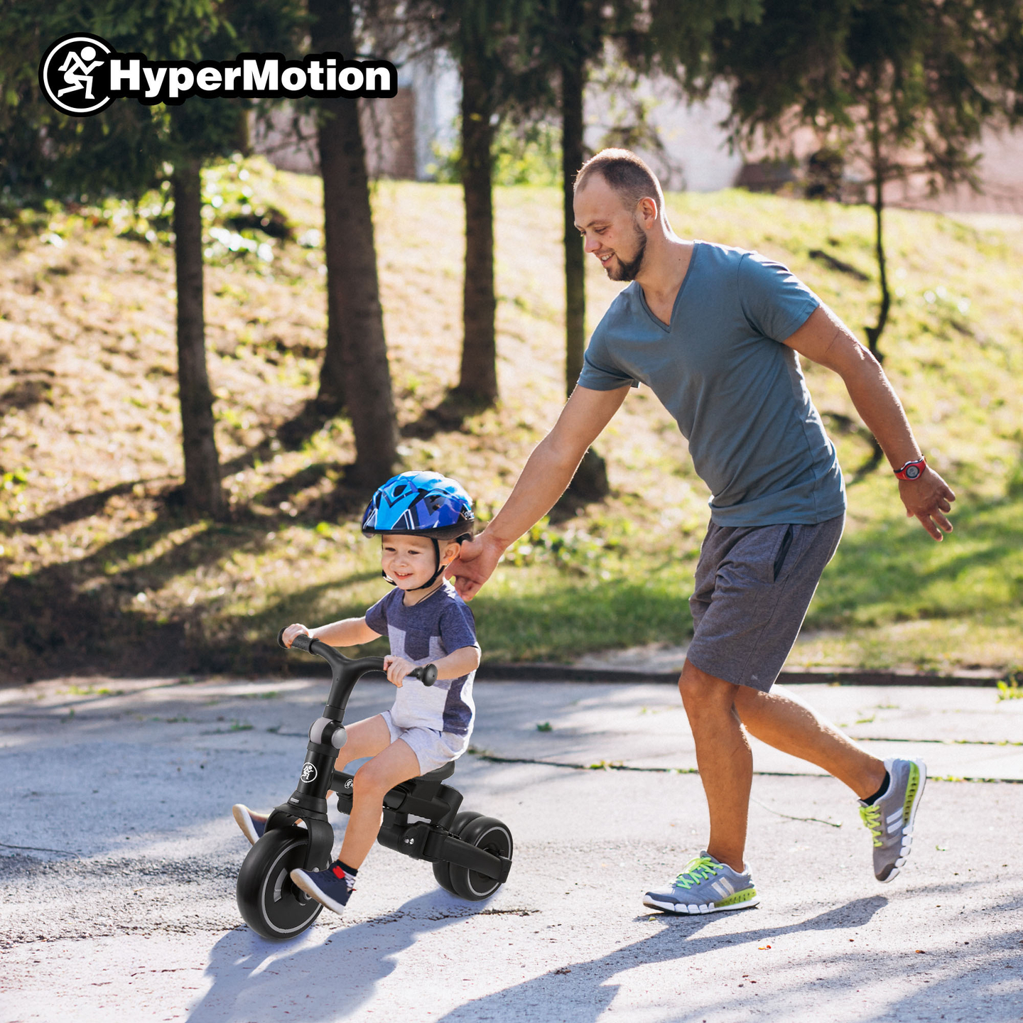 TOBI FOREST 8-u-1 višenamjenski tricikl - sivi