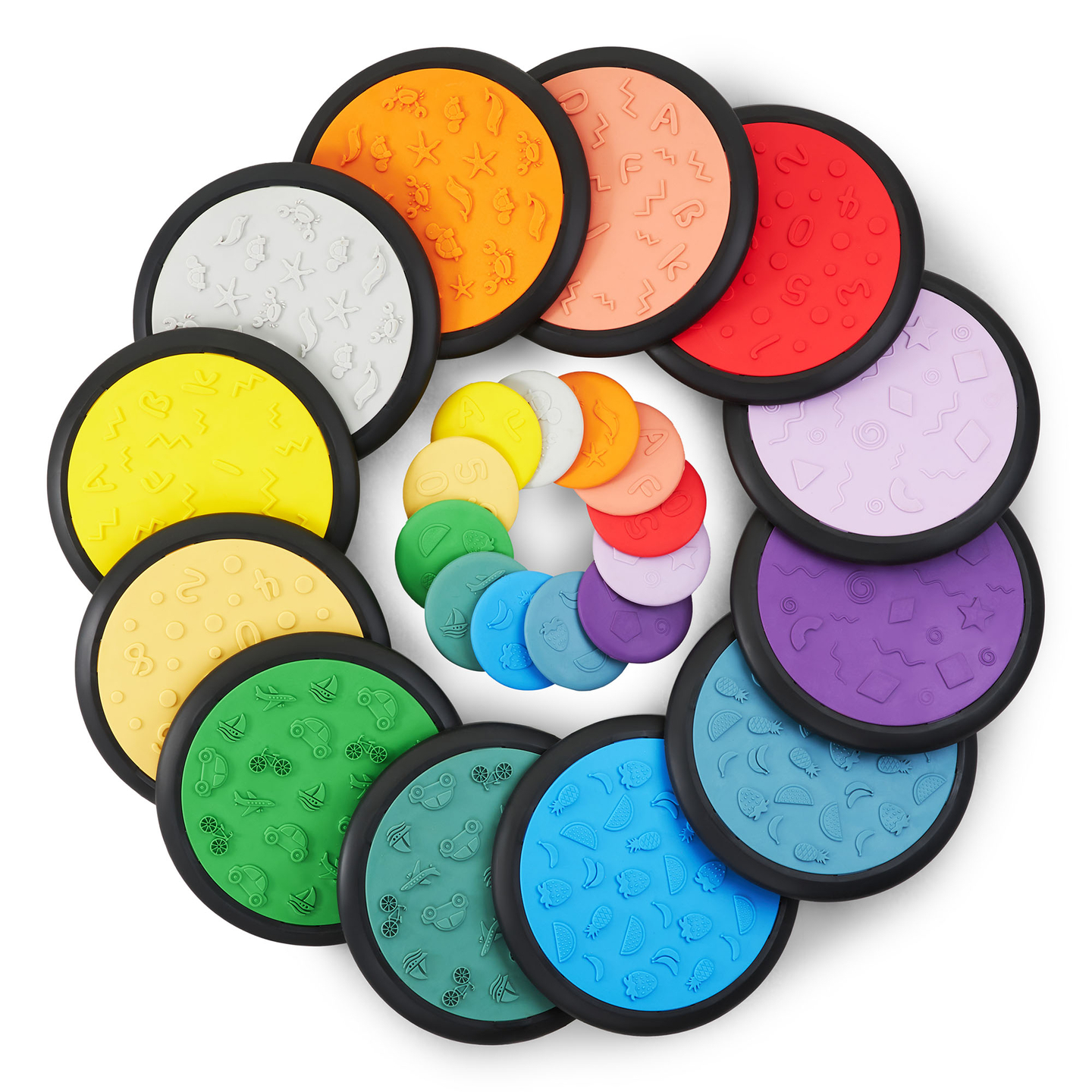 Šareni senzorni diskovi za djecu - 24 komada