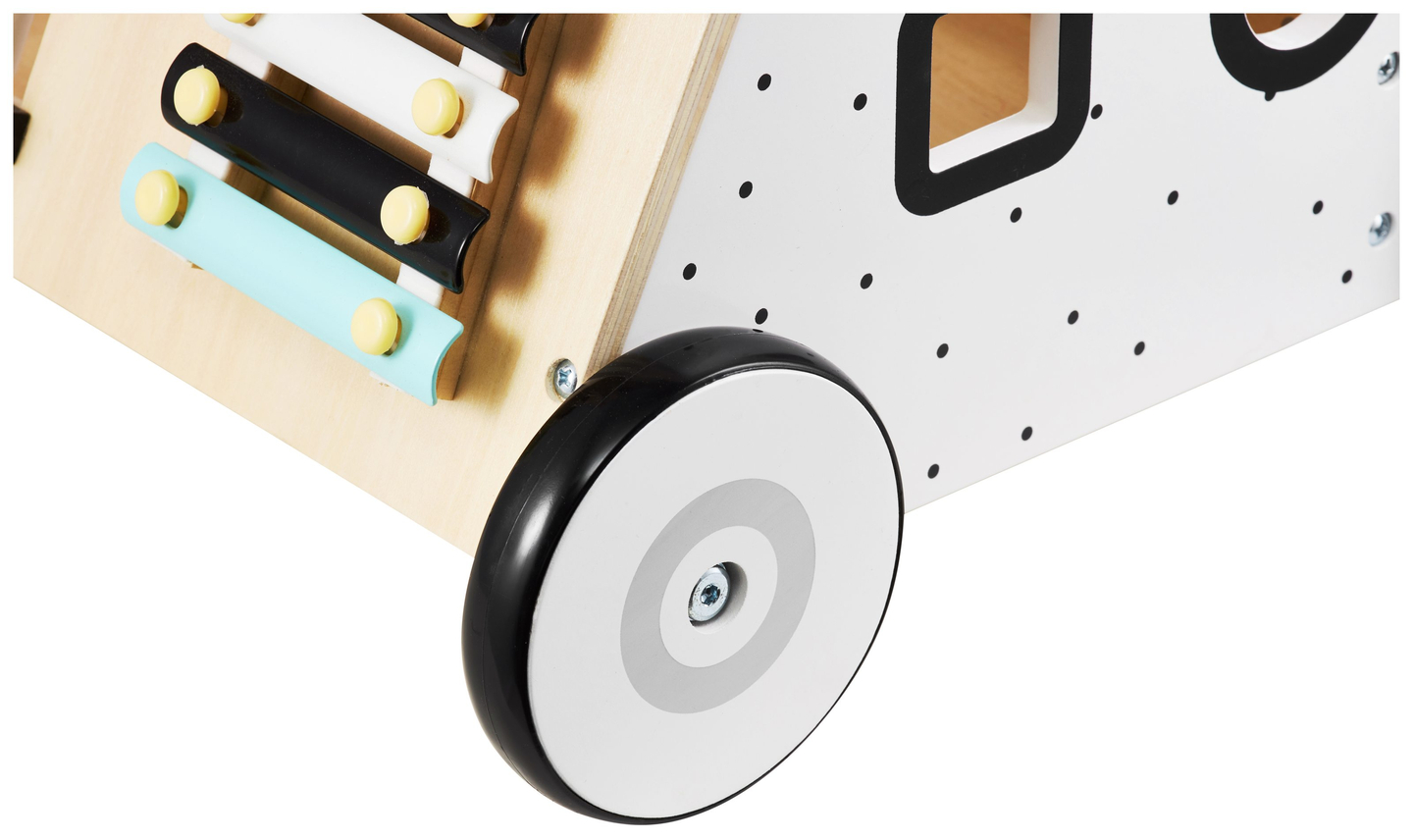 Drvena, edukativna hodalica/guralica za djecu - manipulativna ploča