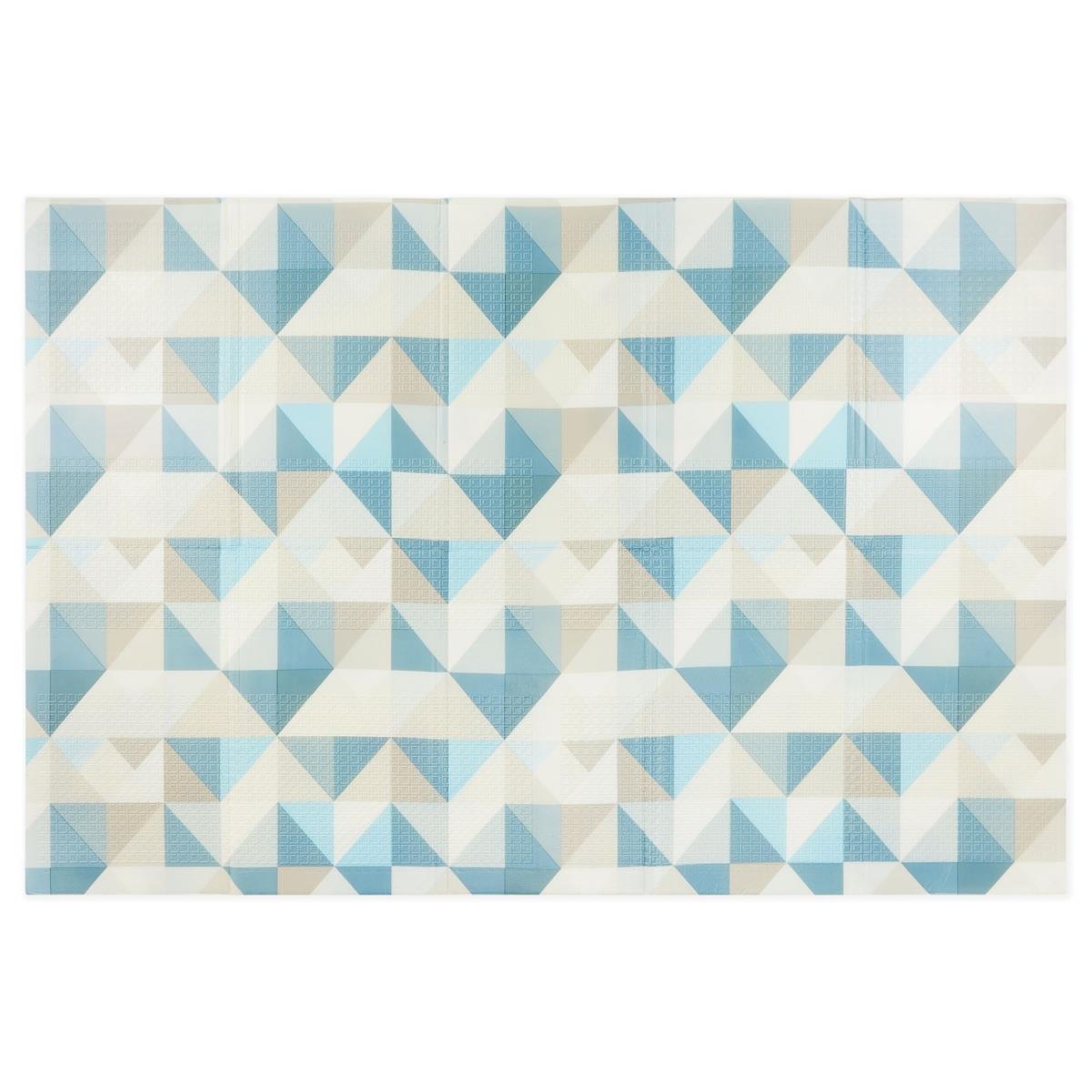 Dvostrani sklopivi pjenasti podmetač 180 x 120 x 1 cm - prostor/geometrijski trokuti