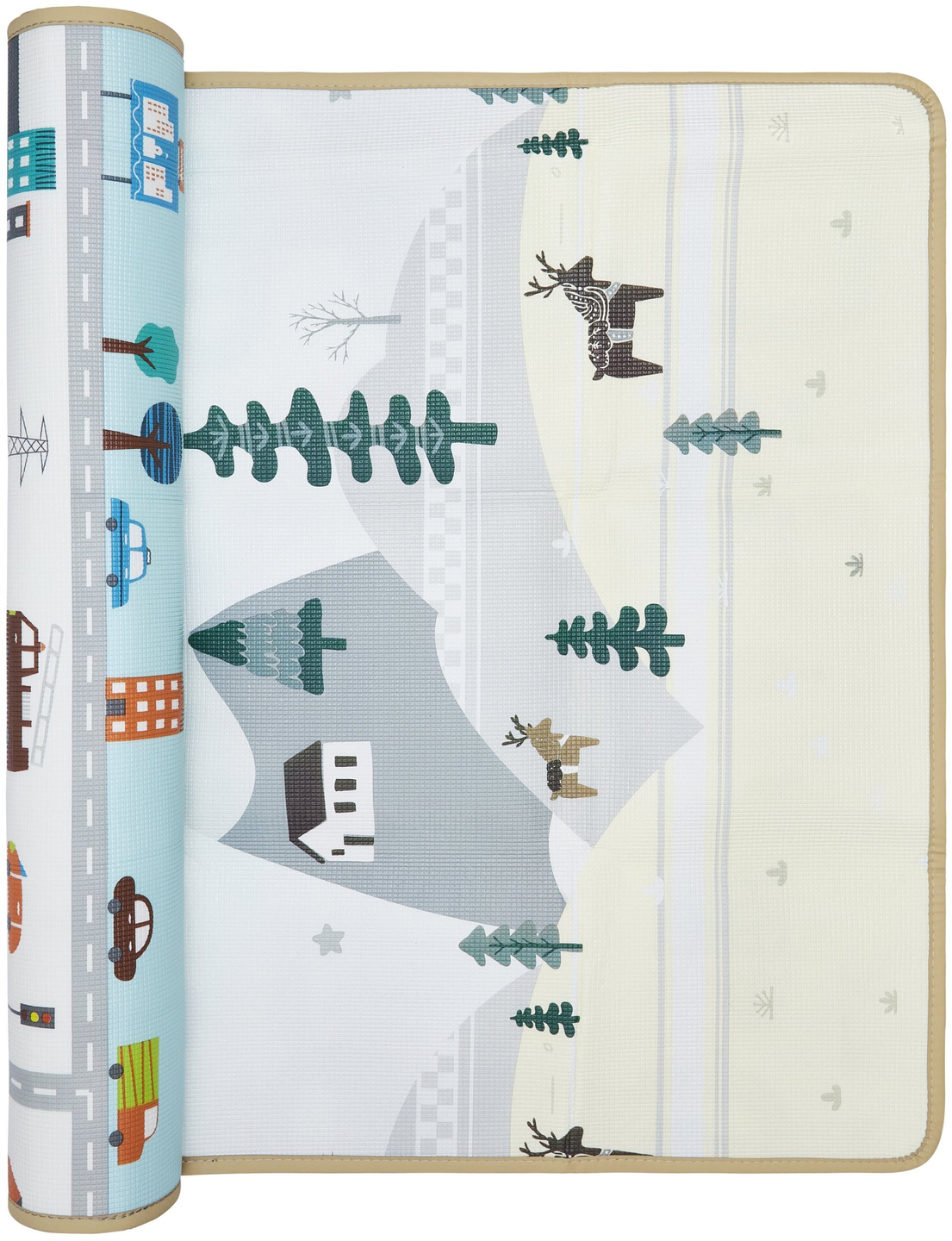 Dvostrana pjenasta prostirka - zemlja bajki / grad - 180x120x0,5cm