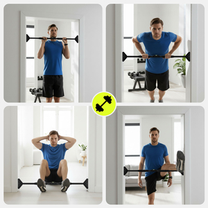 HyperMotion podesiva šipka za zgibove 70–100 cm, 200 kg, crna