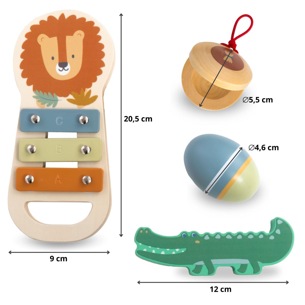 Afrički set glazbenih instrumenata