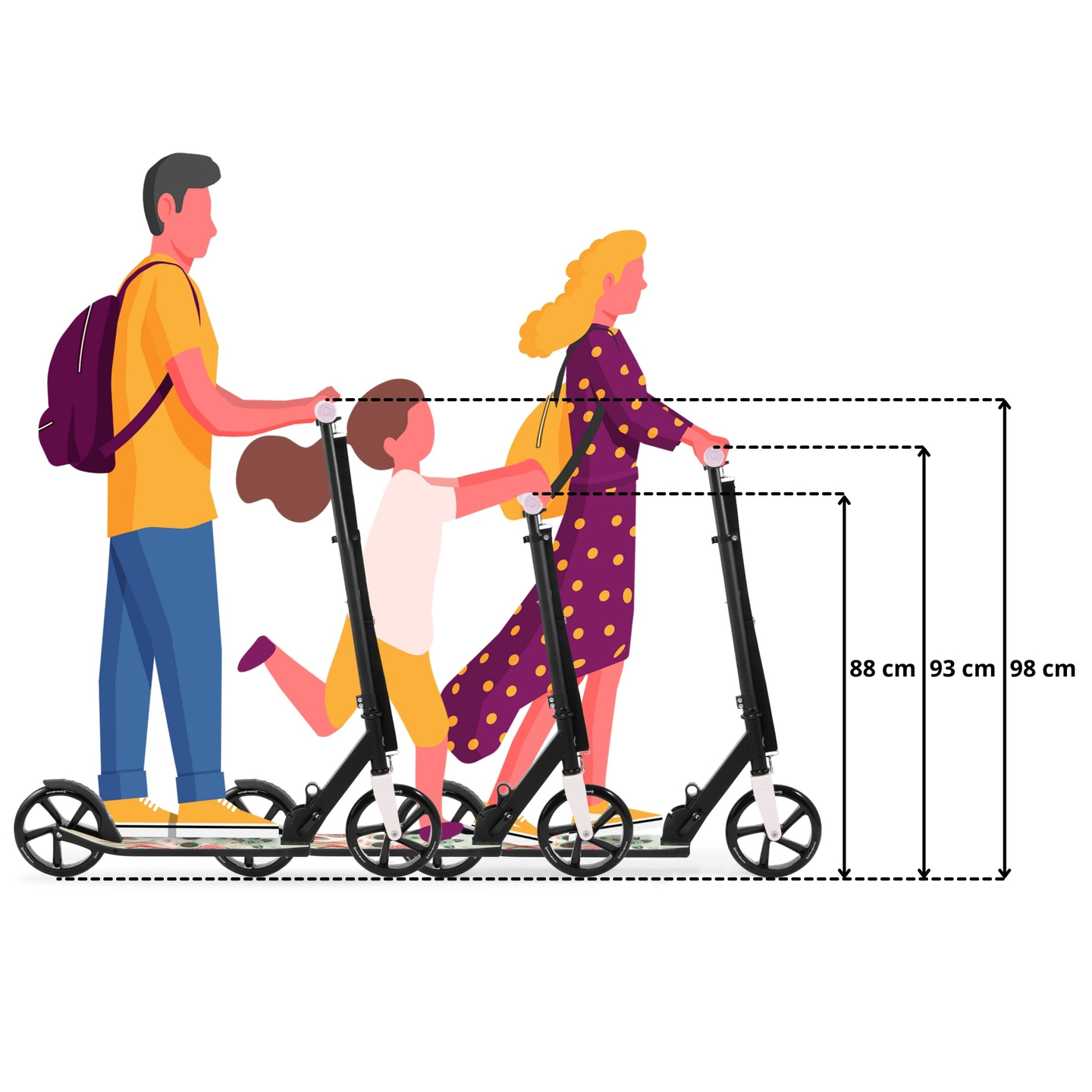 Gradski skuter na dva kotača VIBE Pink HyperMotion - 100 kg