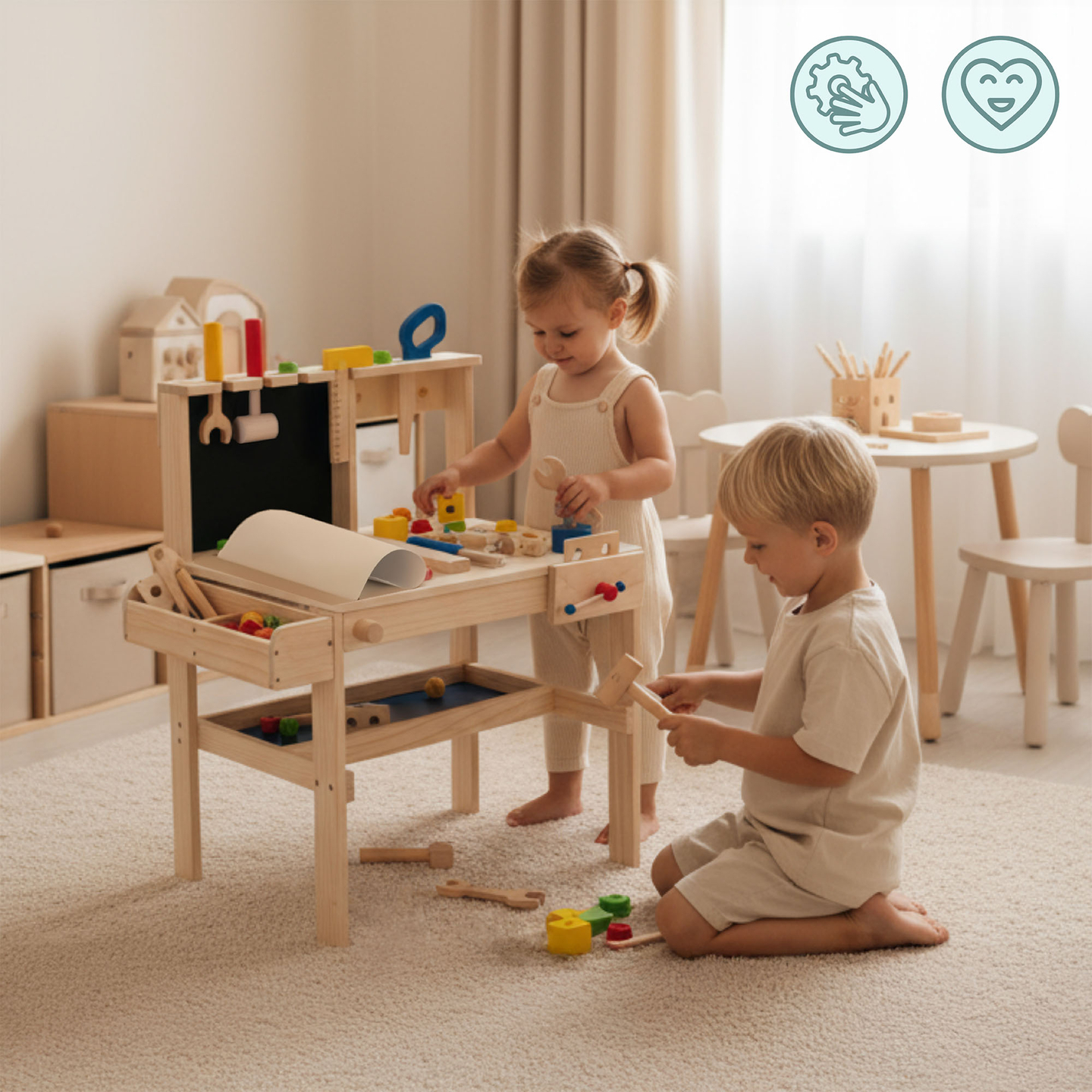 XXL drveni DIY set - 75 elemenata