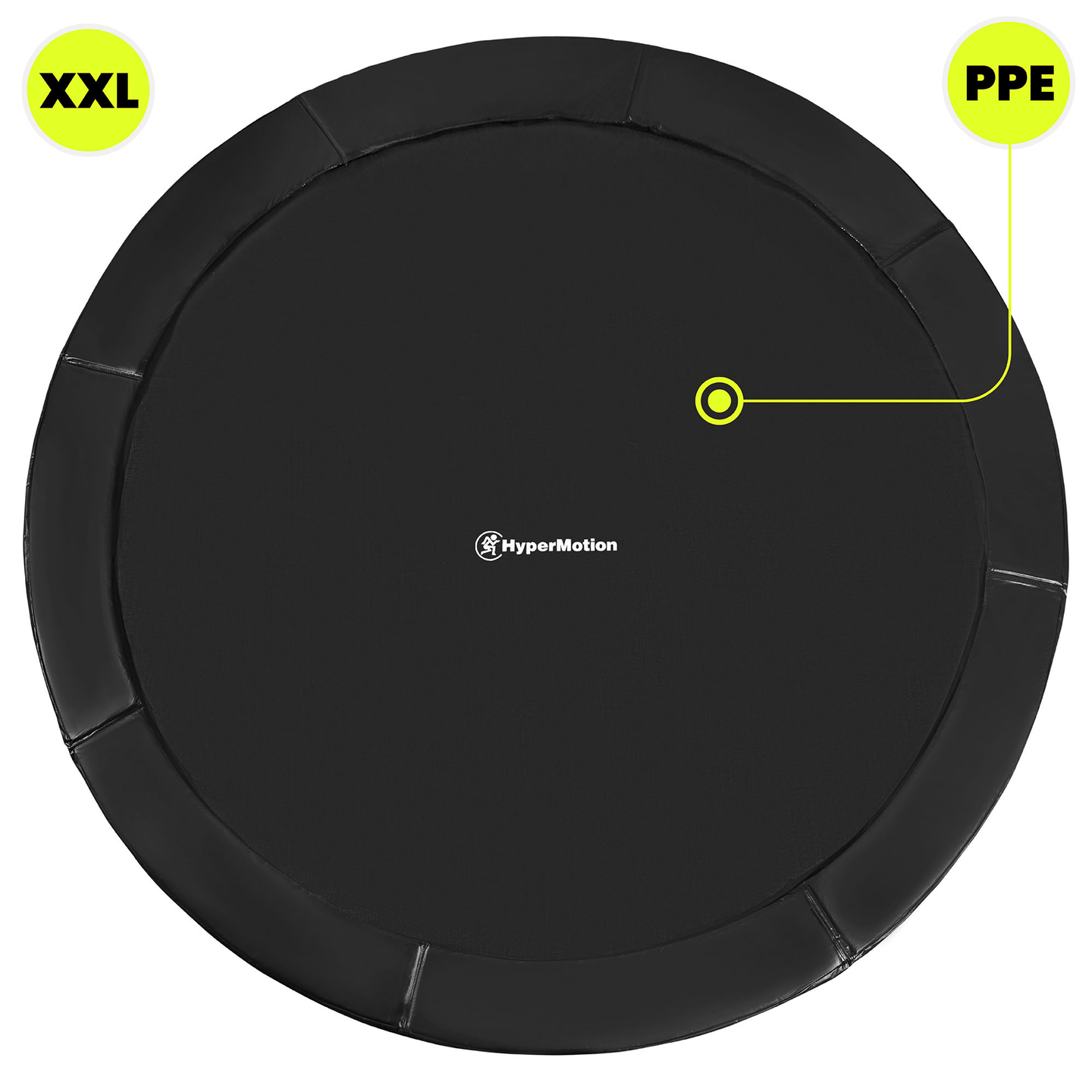 XXL vrtni trampolin za djecu HyperMotion - 366 cm 12FT - s ljestvama i unutarnjom mrežom - za dom i vrt - 150 kg max