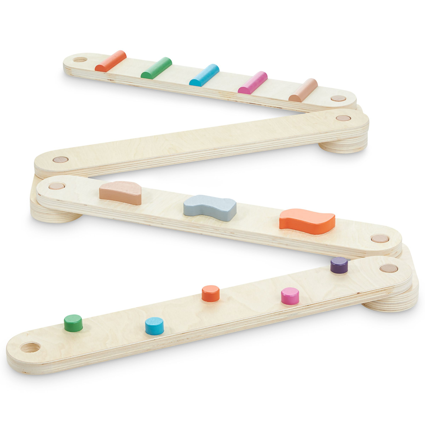 Drvena staza za ravnotežu - senzorna staza - 14 elemenata