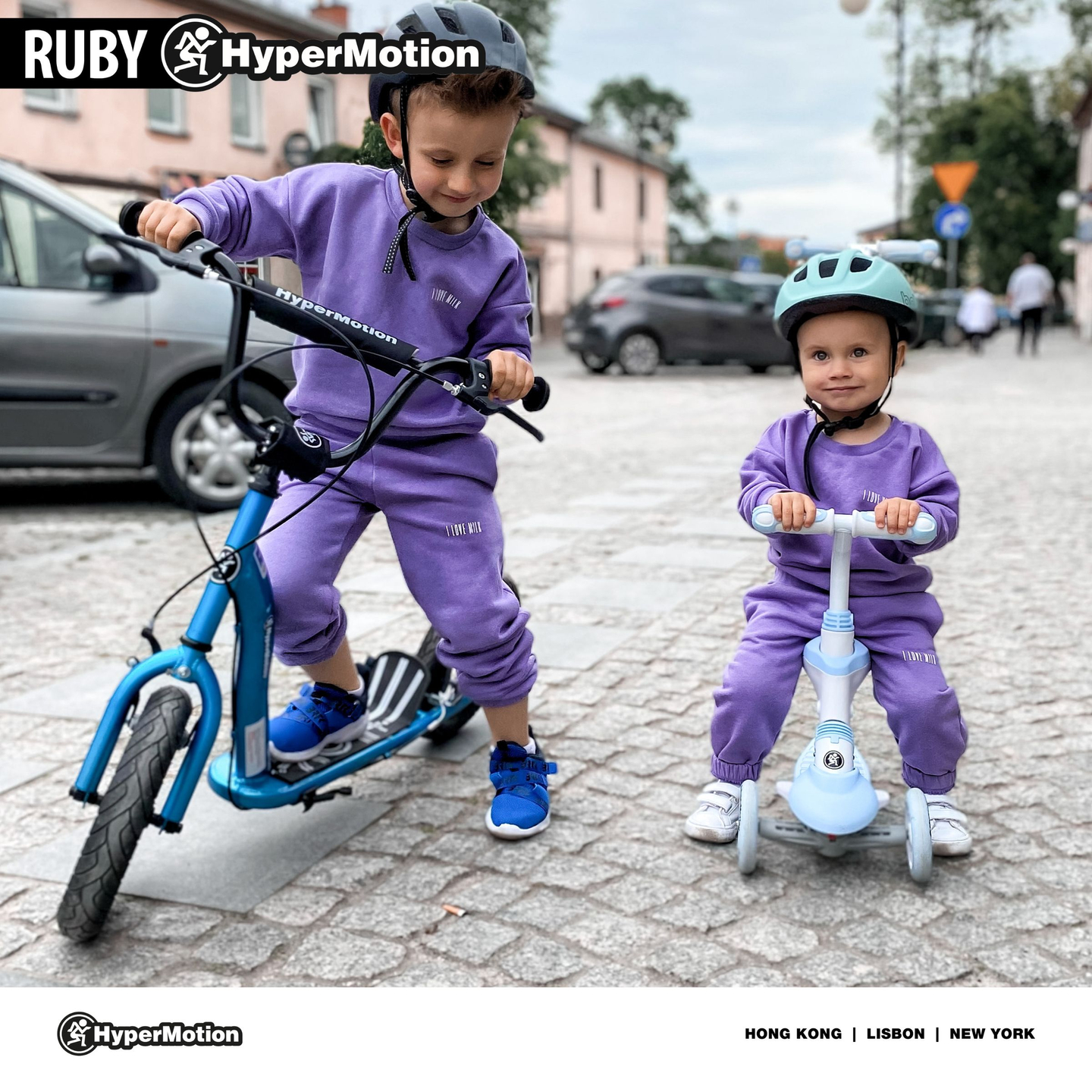 Skuter HyperMotion RUBY 12 (30 cm kotači na napuhavanje) - Plavi