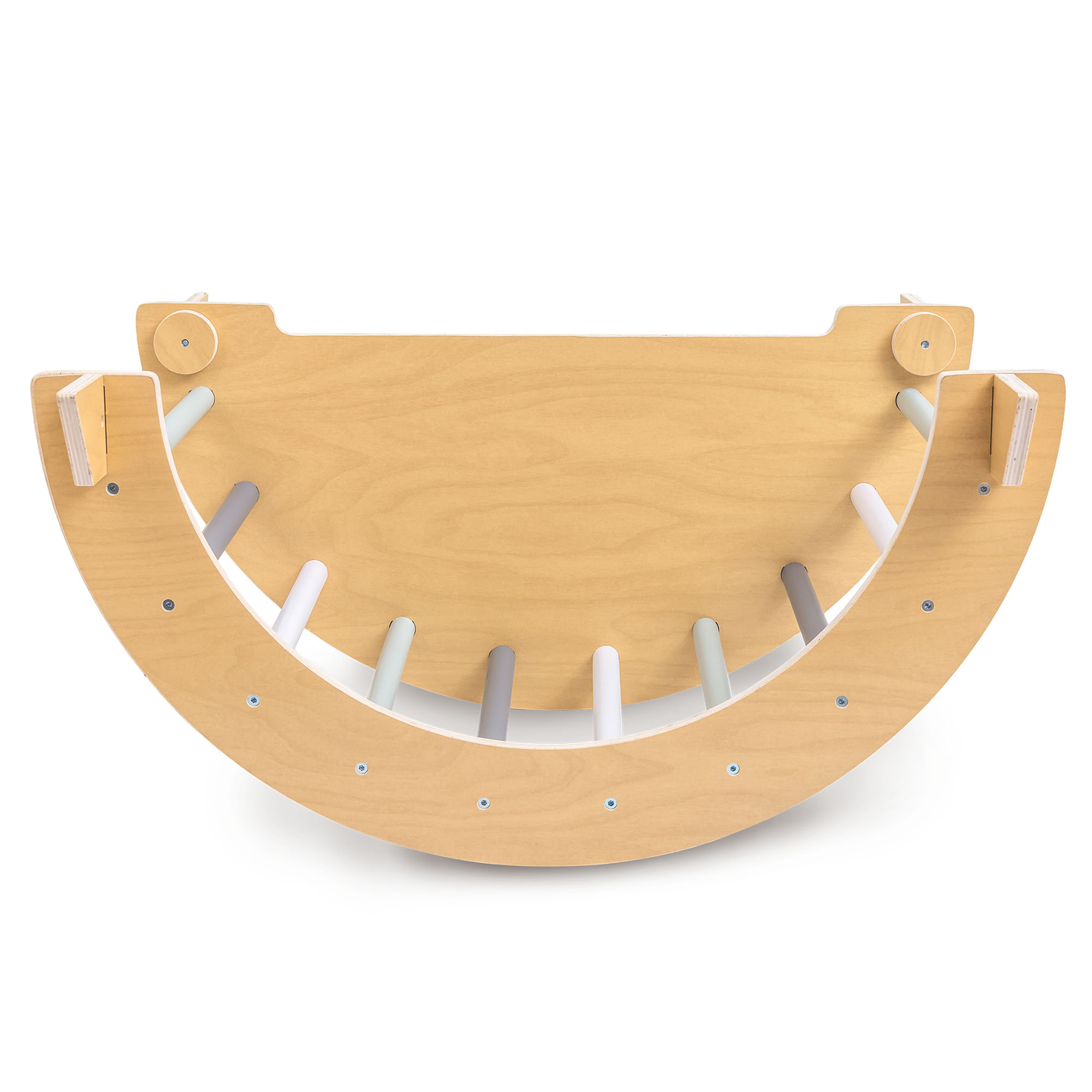 Drveno unutarnje igralište za djecu - zid za penjanje, tobogan, luk/ljuljačka za penjanje i Piklerov trokut