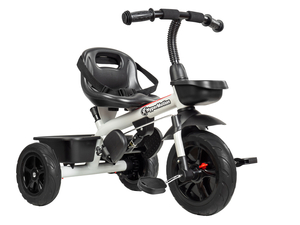 HyperMotion TOBI VECTOR tricikl - trajno napumpani kotači + potiskivač. Boja: svijetlo siva.