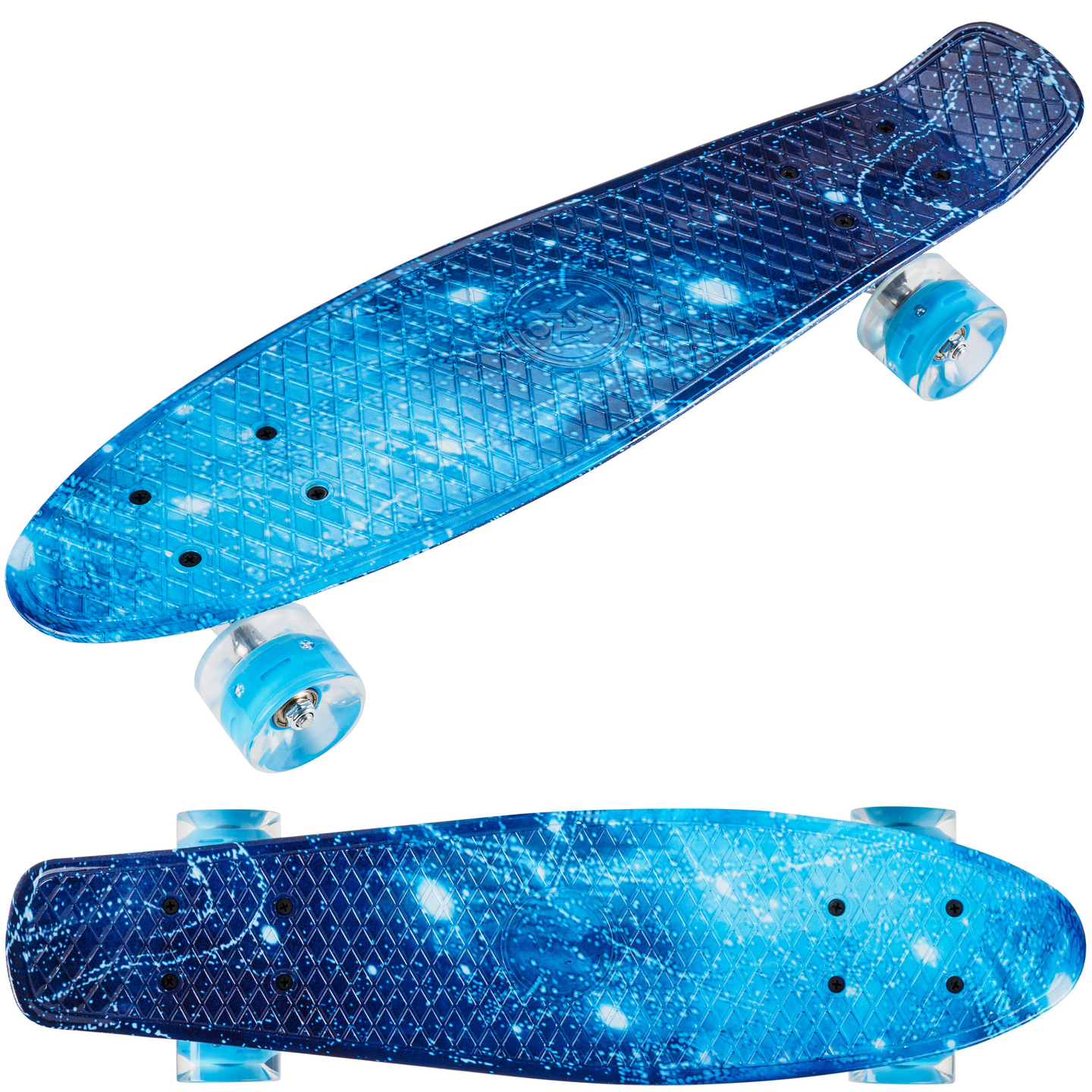 Fiszka skateboard 56cm - LED kotači - prostor