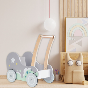 Dobranocka - drvena kolica, hodalica na guralicu