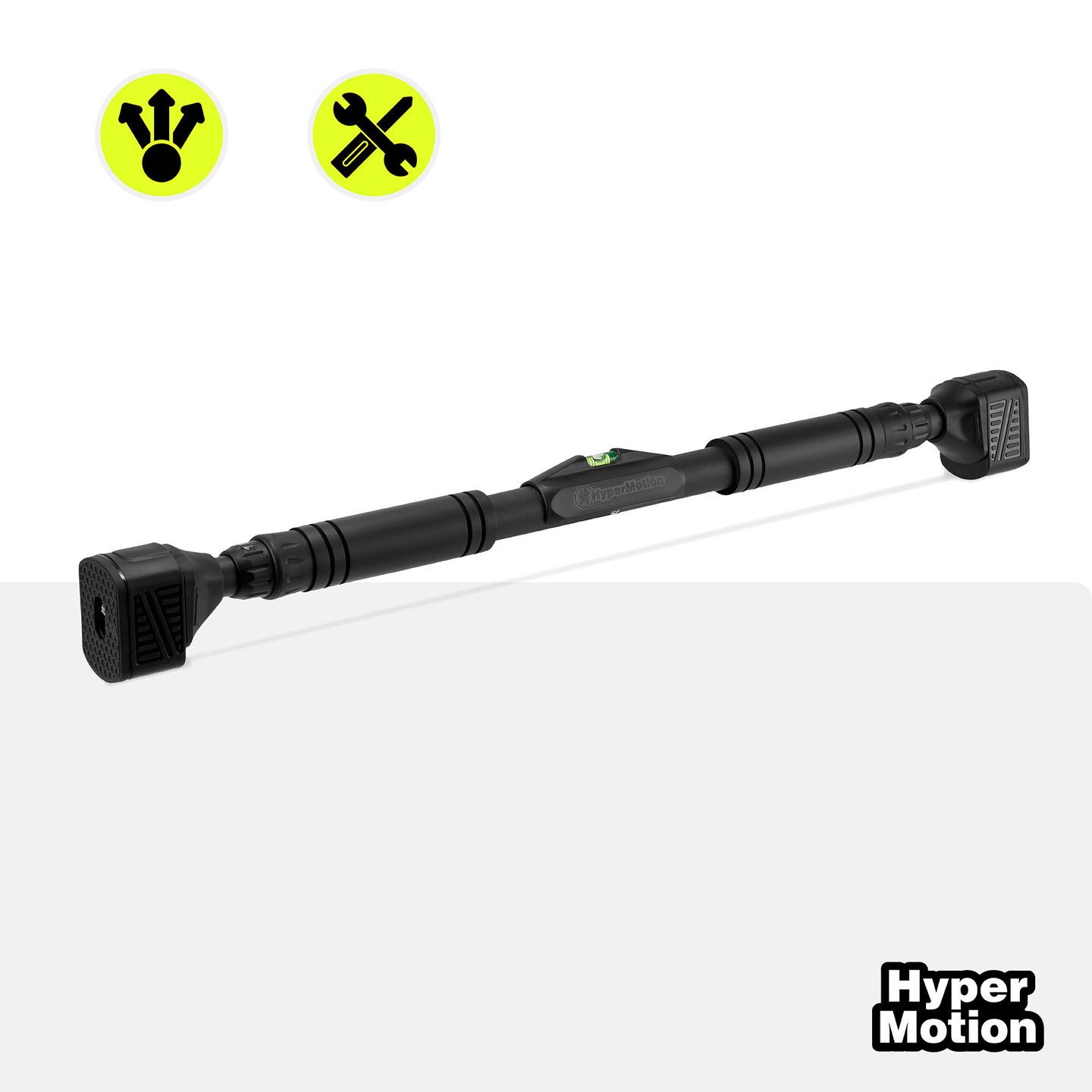 HyperMotion Podesiva šipka za zgibove 74-100 cm, 200 kg, crna