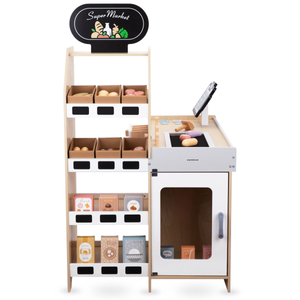 Drvena trgovina voća i povrća - veliki XXL štand, trgovina za igru s blagajnom