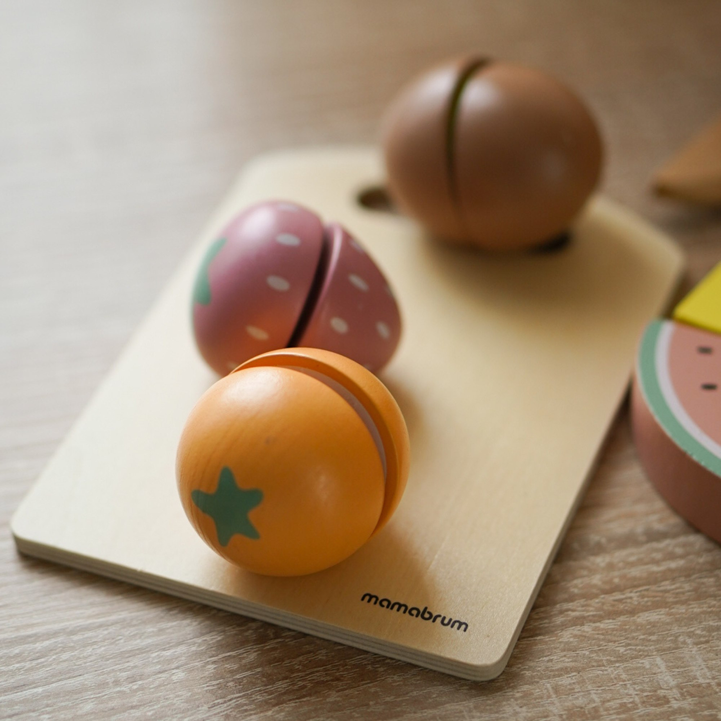 Drveno voće za rezanje - set