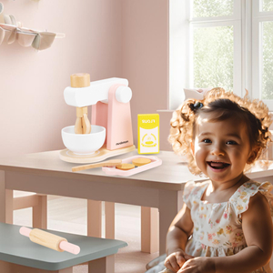 Drvena mješalica za tijesto s priborom, za djecu