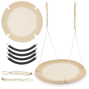 HyperMotion ljuljačka Rodino gnijezdo - promjer 100 cm, boho bež boja